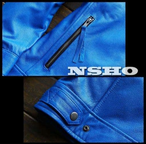 これ以上の値下不可！L【新品】18万円 最高級牛革カウハイド 美ブルーイタリアン