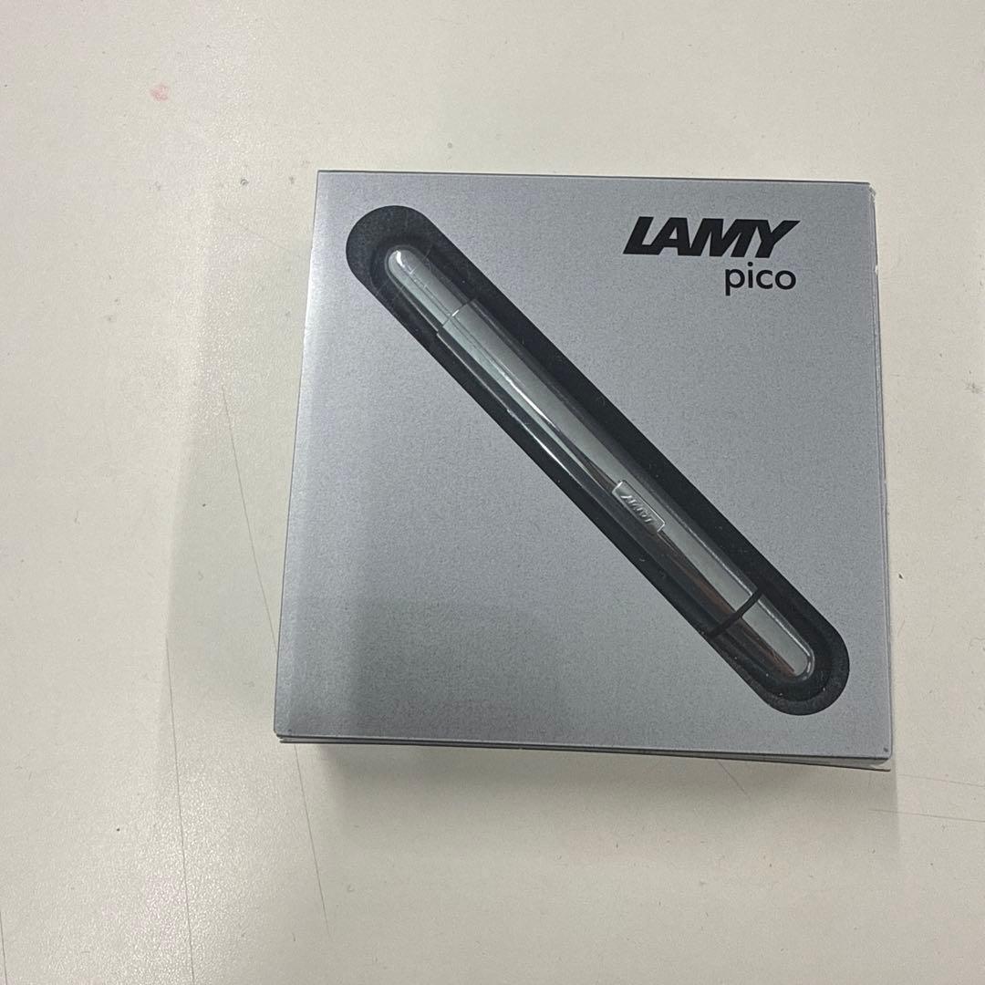 LAMY pico ポケットペン シルバー 箱付 伸縮式 M22リフィル