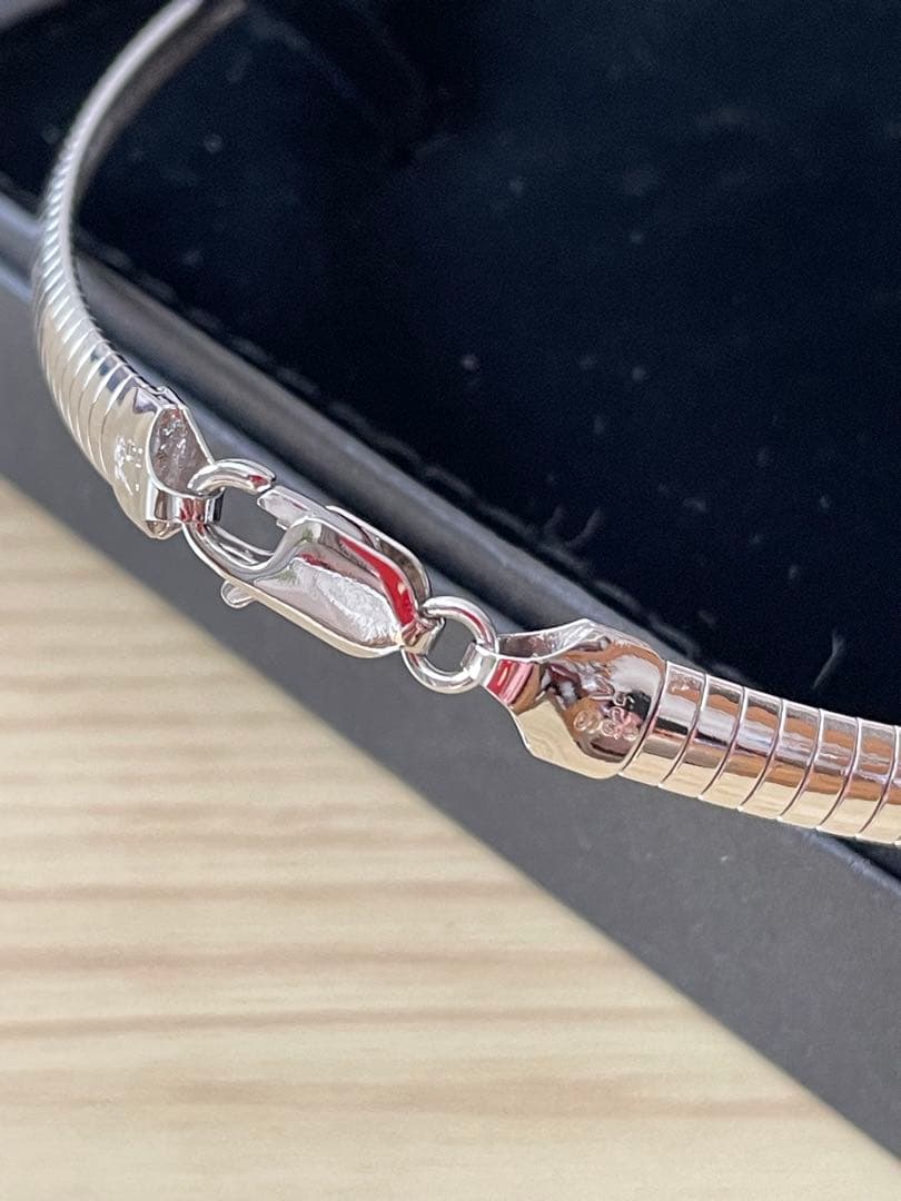 創作工房　KENZO チョーカー silver 黒真珠 花モチーフ13mm