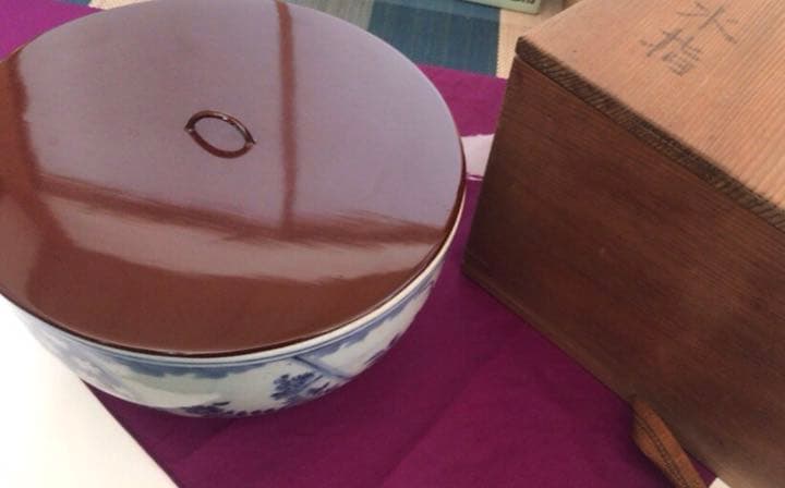 茶道具　古伊万里水指☆共箱☆おまけ☆湯呑み付き☆