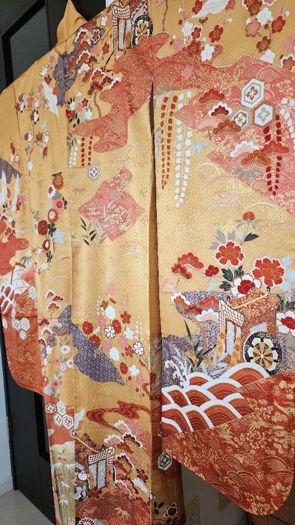 振袖　身丈168cm裄68cm袋帯　長襦袢セット