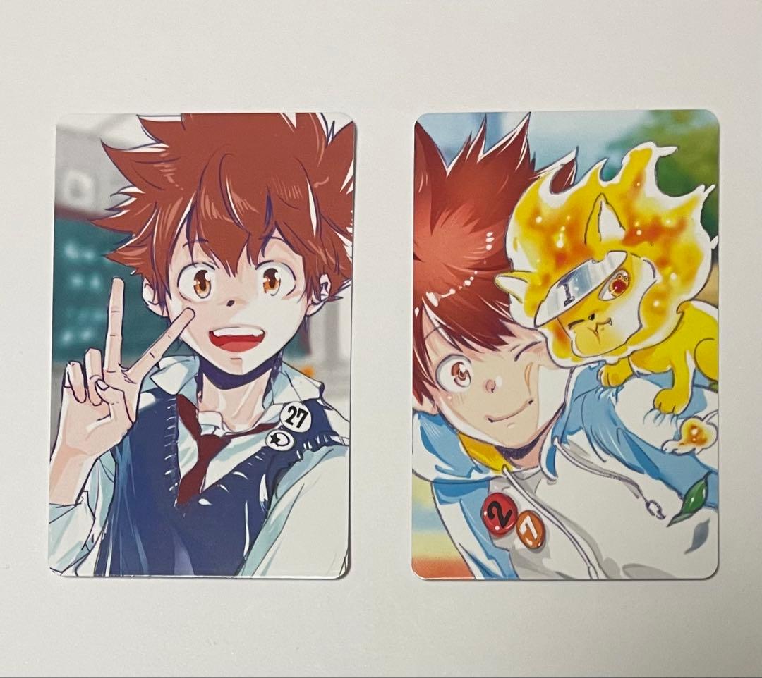 自撮り風トレーディングカード 沢田綱吉 綱吉＆ナッツ 特典 天野明展