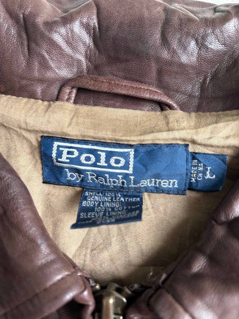 ラルフローレン　スイングトップ　レザージャケット　リアルレザー
