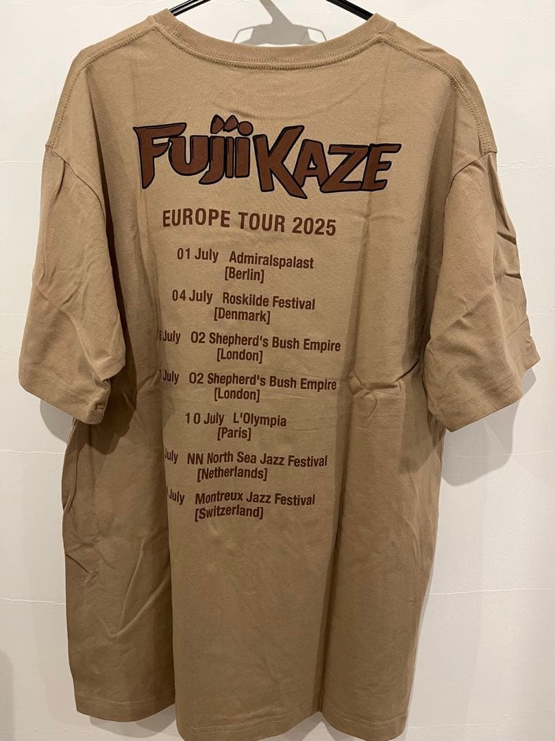 藤井風 Fujii Kaze ヨーロッパツアー2025 Tシャツ