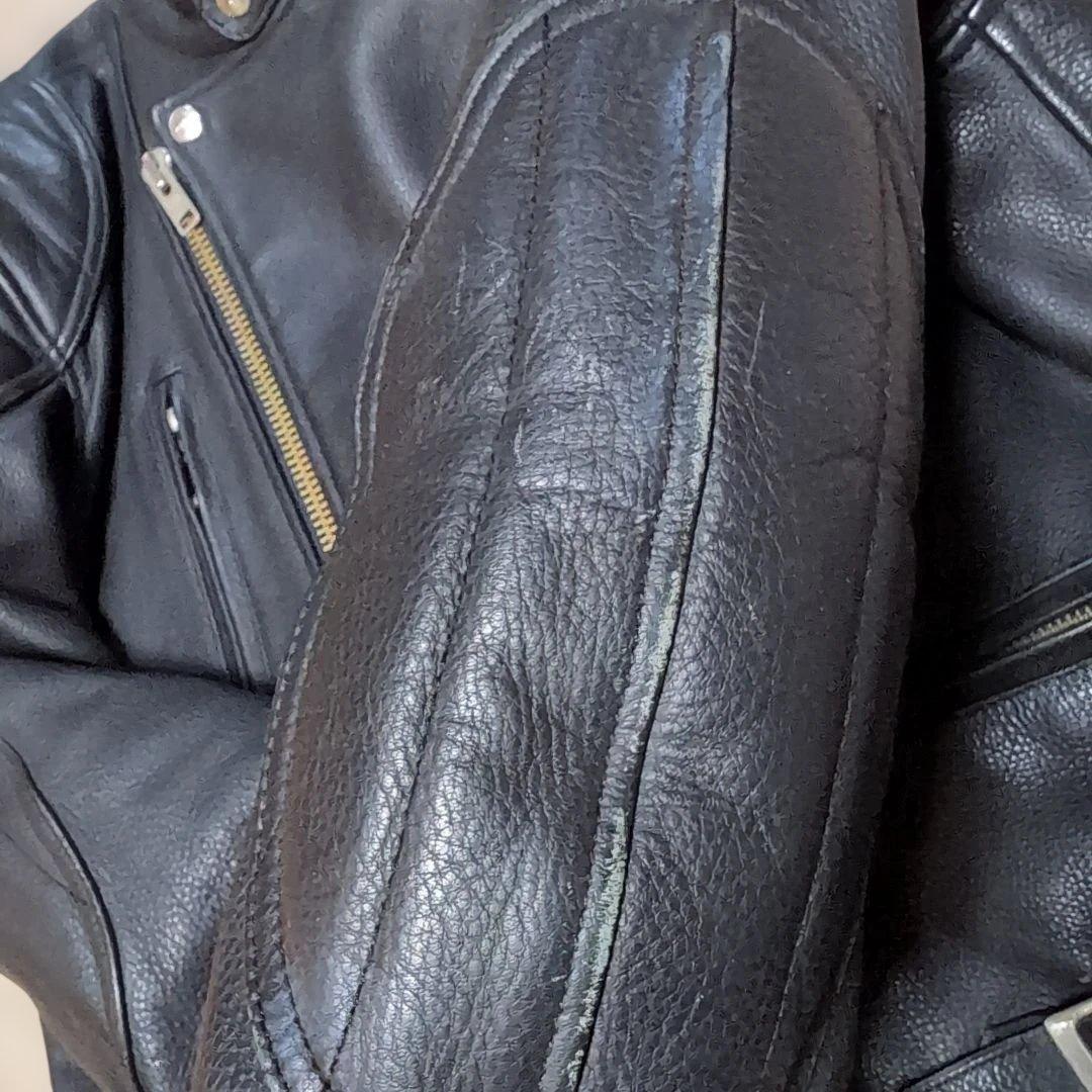 T*N様 KADOYA　本革ジャケット　ライダースジャケット ブラック LL