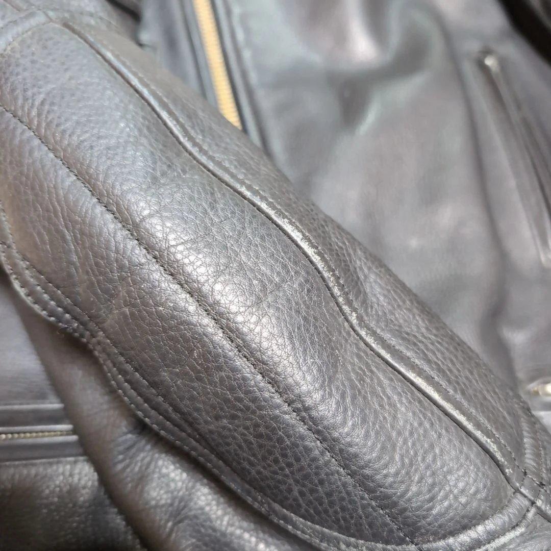 T*N様 KADOYA　本革ジャケット　ライダースジャケット ブラック LL