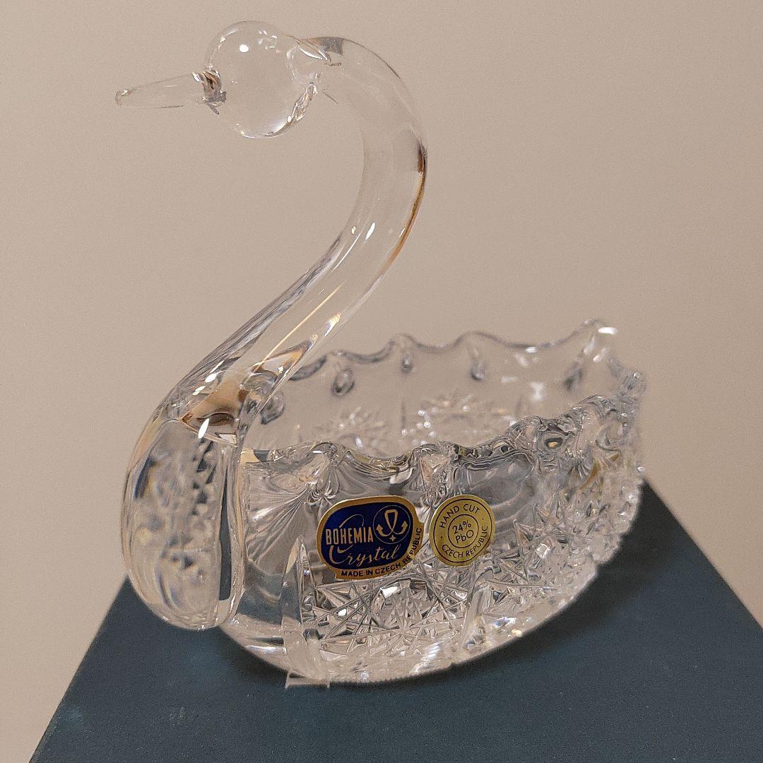 BOHEMIA CRYSTAL 白鳥型クリスタル