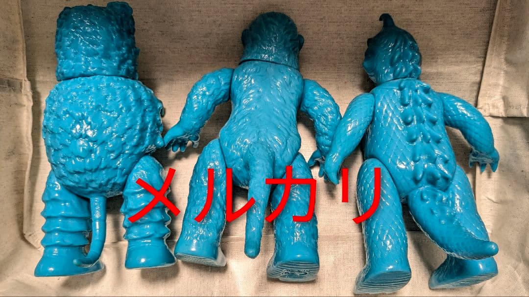 ブルマァクの怪獣シリーズ らくがきシリーズ ソフビ フィギュア3体セット 極美品