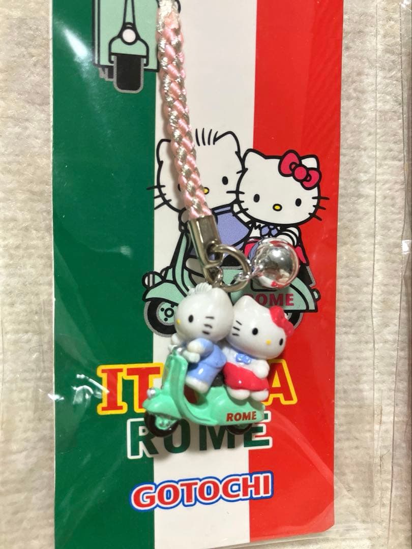 【2010年/希少】ご当地キティ イタリア ローマ2点セット 海外限定　根付け