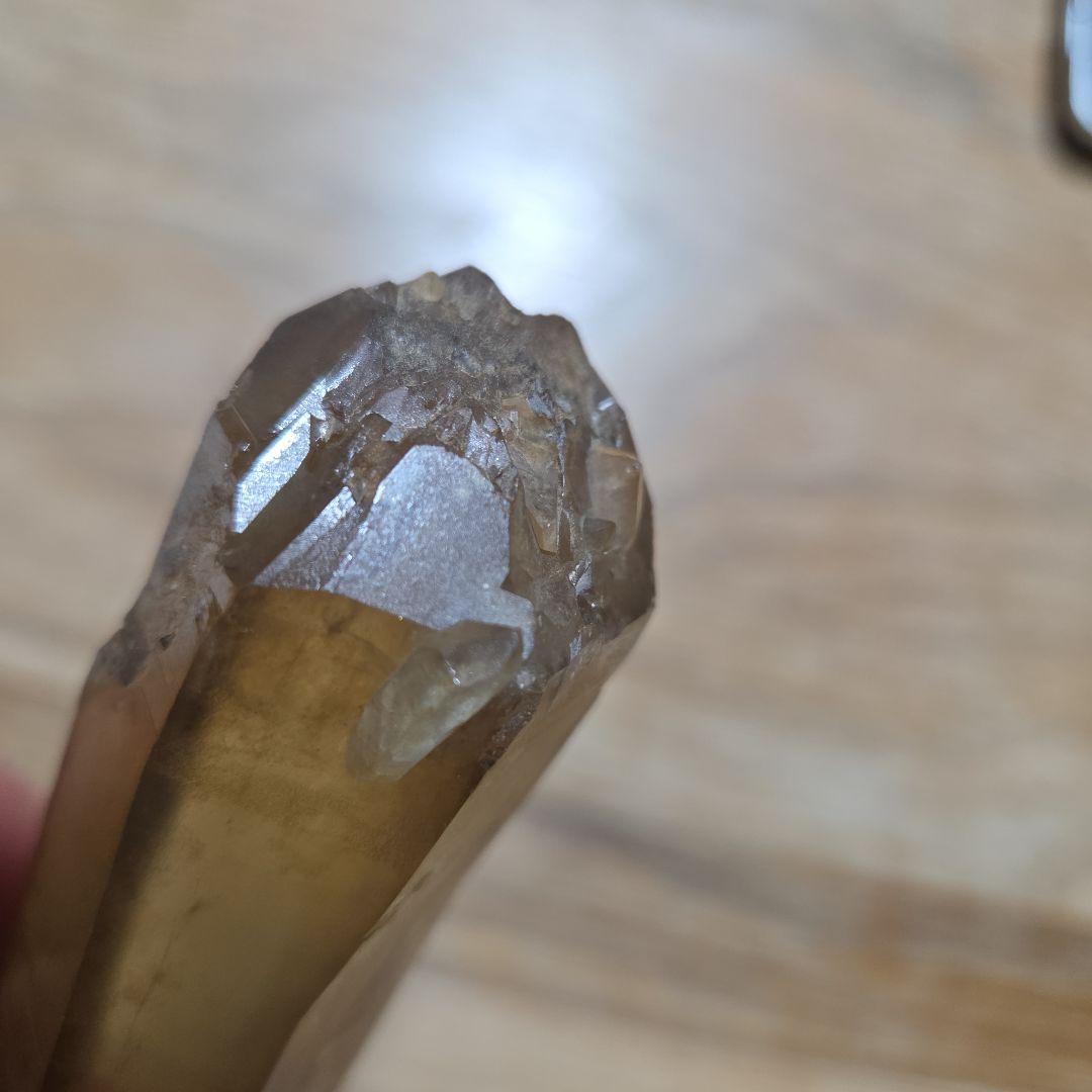 シトリン　原石　ザンビア産　207g　極上　非加熱　非研磨 　鉱物標本