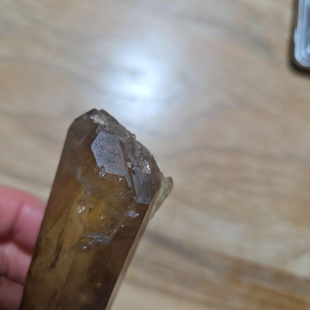 シトリン　原石　ザンビア産　207g　極上　非加熱　非研磨 　鉱物標本