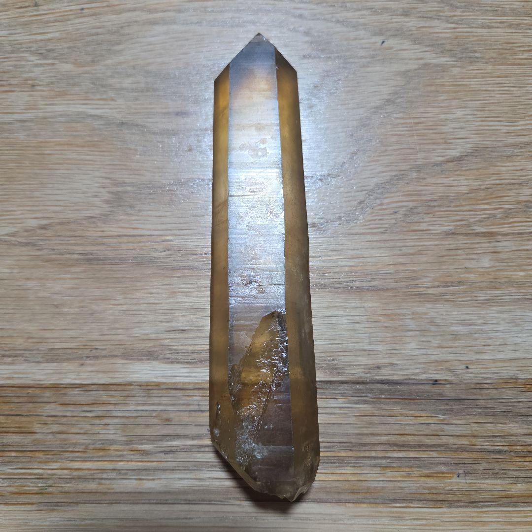 シトリン　原石　ザンビア産　207g　極上　非加熱　非研磨 　鉱物標本