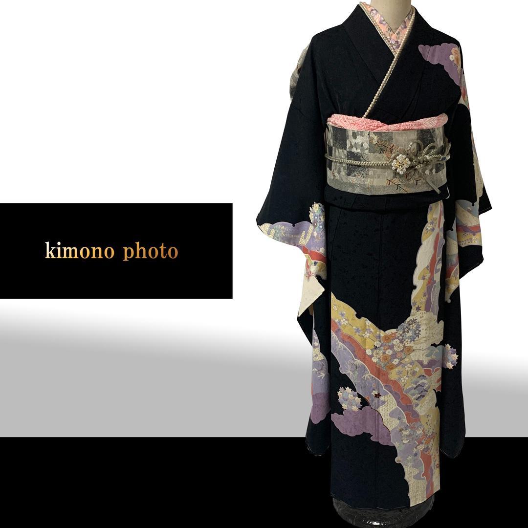 【新品、未使用】振袖7点フルセット【極上逸品】正絹【金彩手描き友禅】トールサイズ