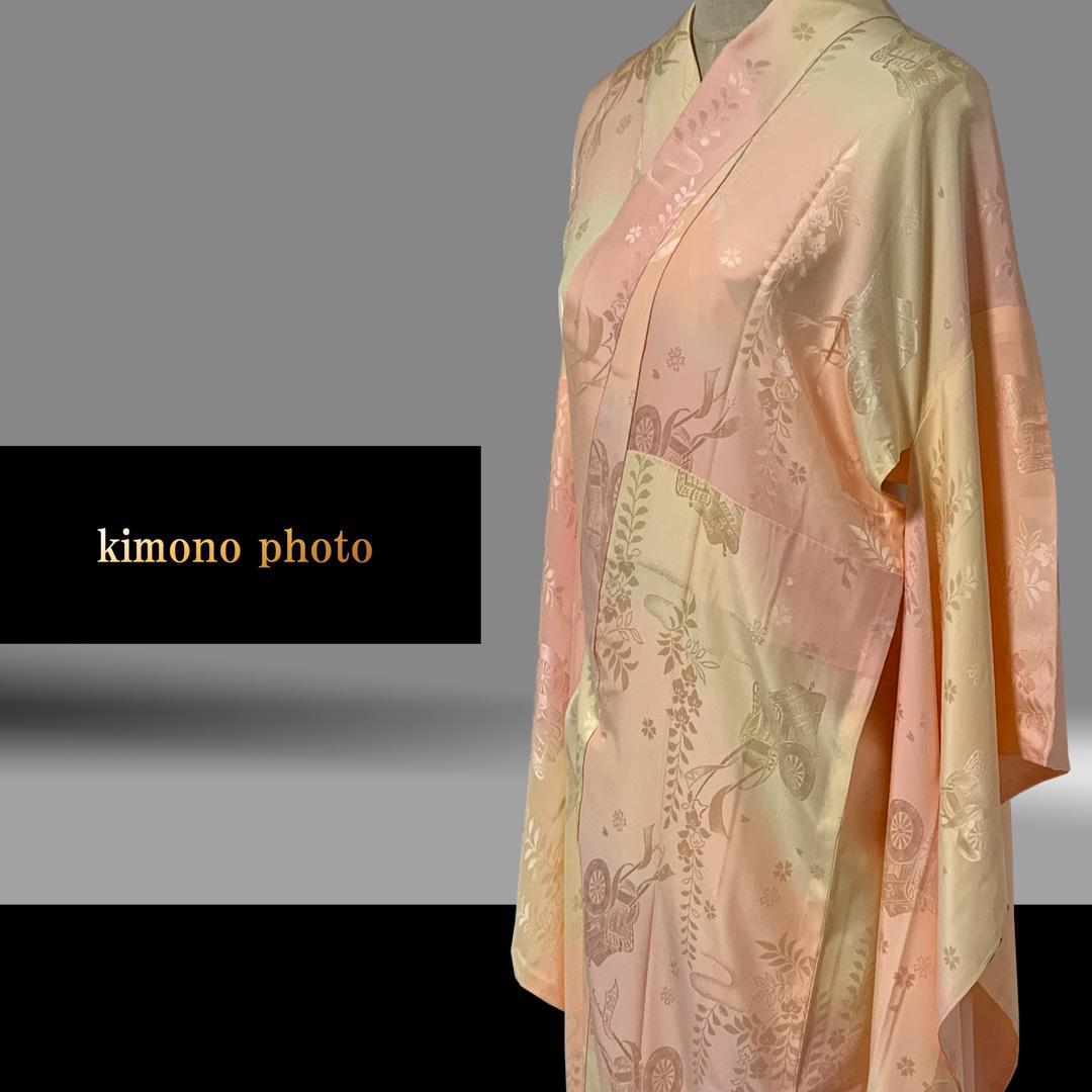 【新品、未使用】振袖7点フルセット【極上逸品】正絹【金彩手描き友禅】トールサイズ