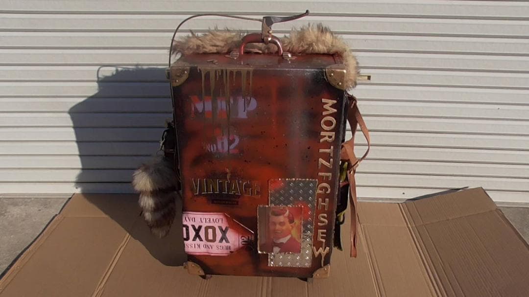 旅行鞄 個性的 ドール 収納 インダストリアル スチームパンク ブレーキレバー