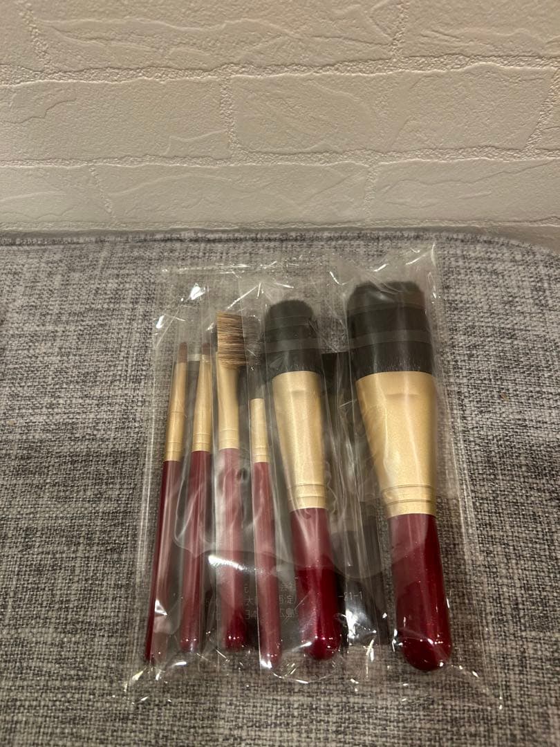 新品 熊野筆 熊野化粧筆セット 筆の心 メイクブラシ 6本セット 専用ケース付