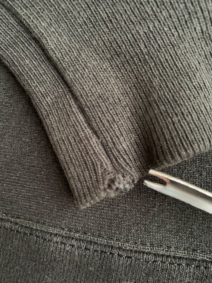 希少 90s XL FISHBONE vtg スウェット ブラック リバース 黒