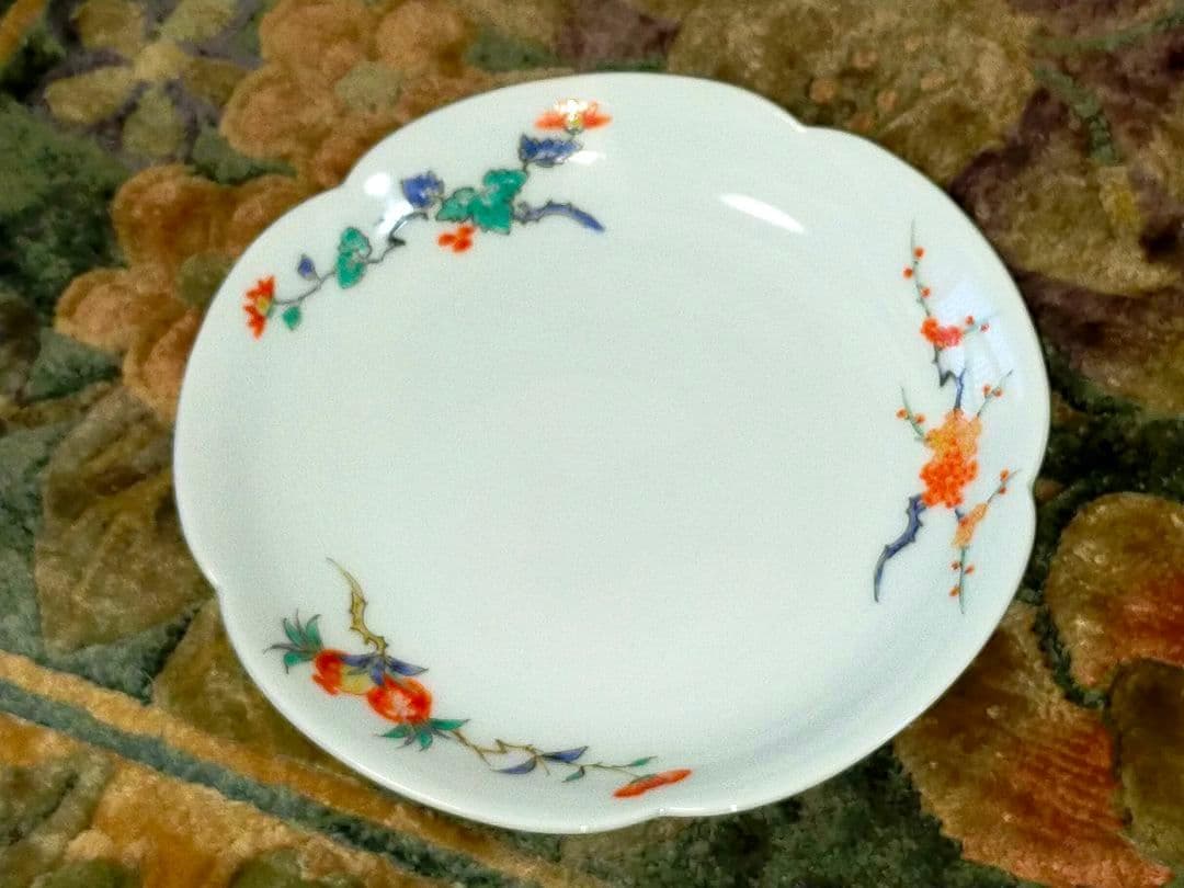 ♥未使用♥　人間国宝　♥　13代　♥　酒井田柿右衛門　♥　皿　５枚　共箱付き