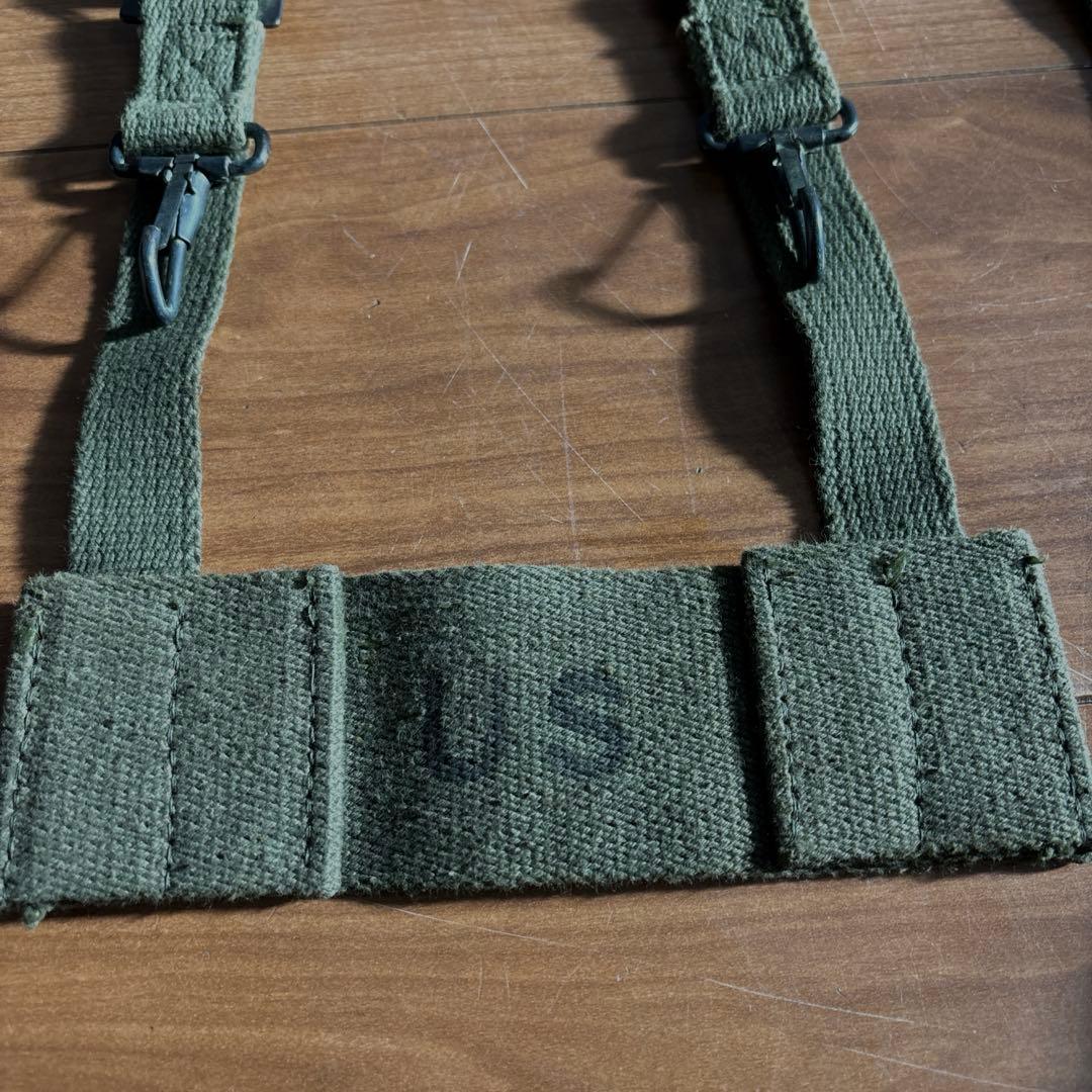 60s デッドストック　米軍実物　M56 フィールドパック ストラップ6個セット