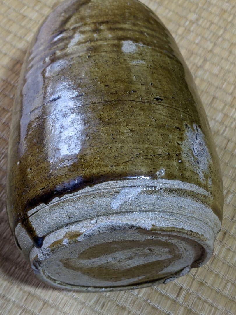 ♦古瀬戸 酒器 灰釉徳利 江戸時代初期〜桃山時代 一輪挿し 花器 骨董品