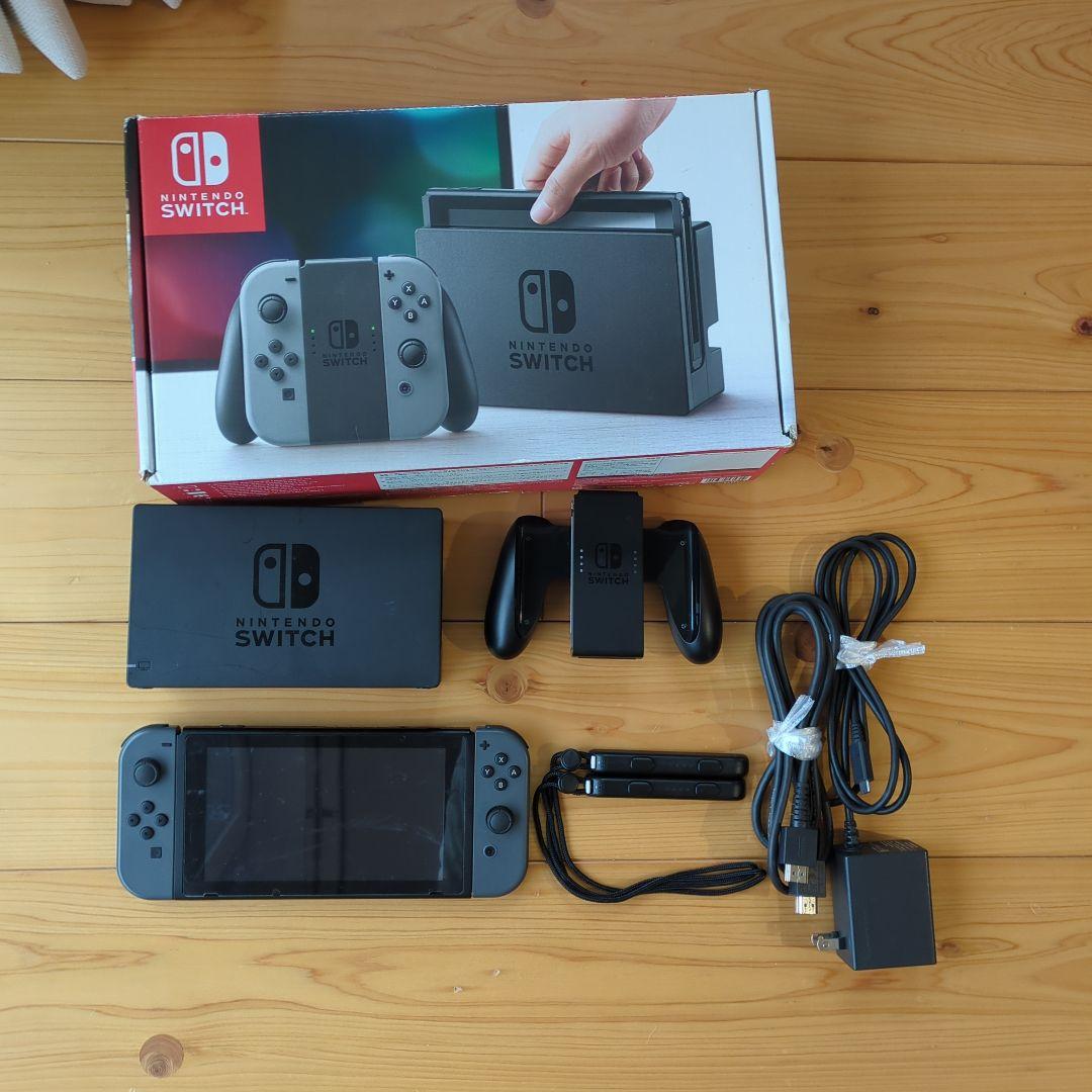 み*や様 Nintendo Switch 本体 グレー Joy-Con付き　おま