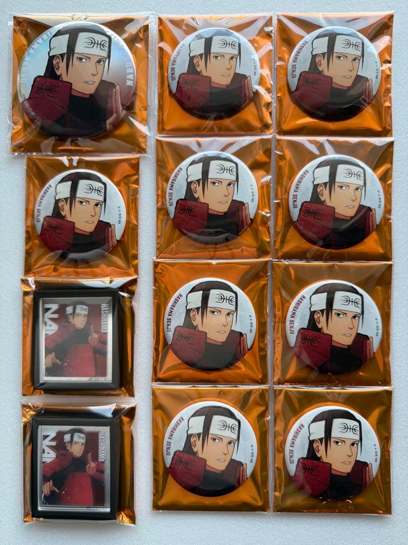 ベースヤードトーキョー NARUTO 缶バッジ フレームマグネット 千手 柱間