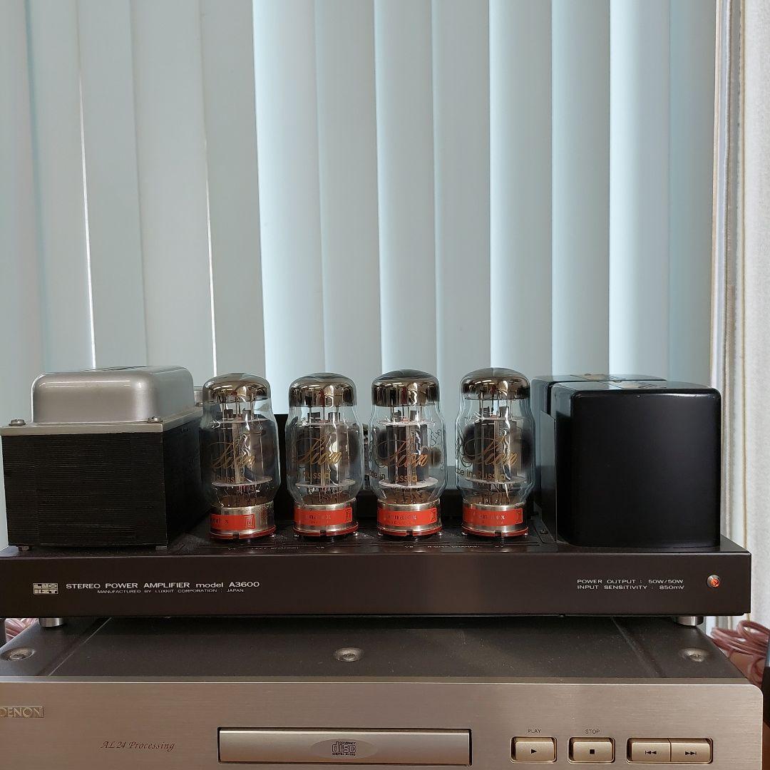 真空管アンプ A-3600 真空管復刻ゴールドライKT88