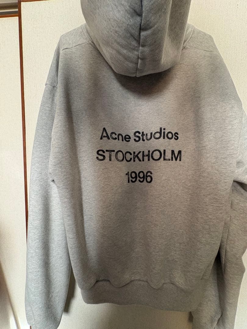 トップス ACNE STUDIOS LOGO HOODED SWEATER M