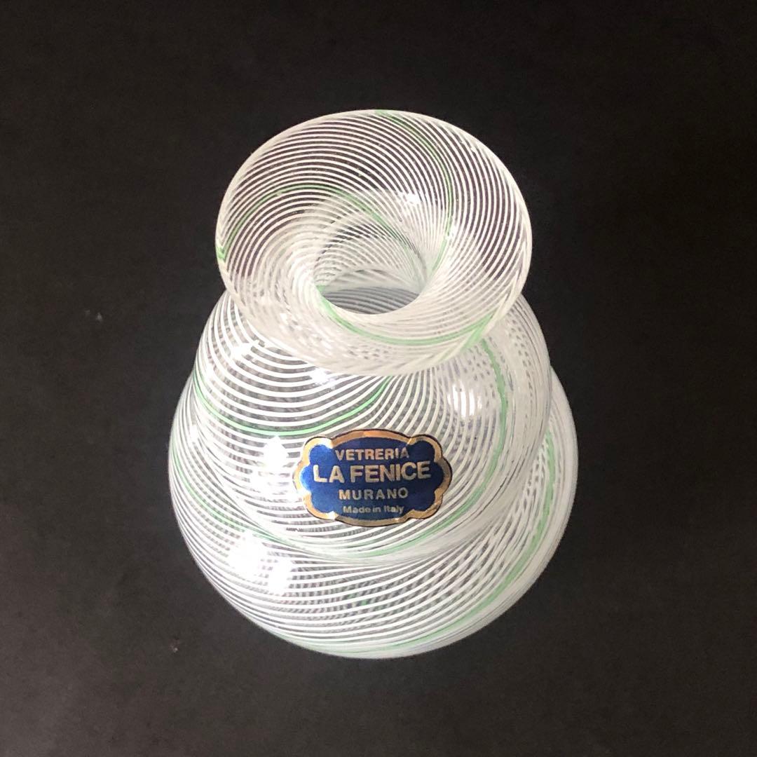 MURANOガラス小花瓶　イタリアヴェネチアンガラス　ヴィンテージ未使用