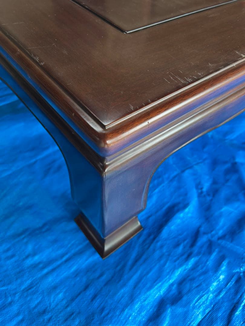 カリモク　アンティークテーブル　ダークブラウン 大きめテーブル