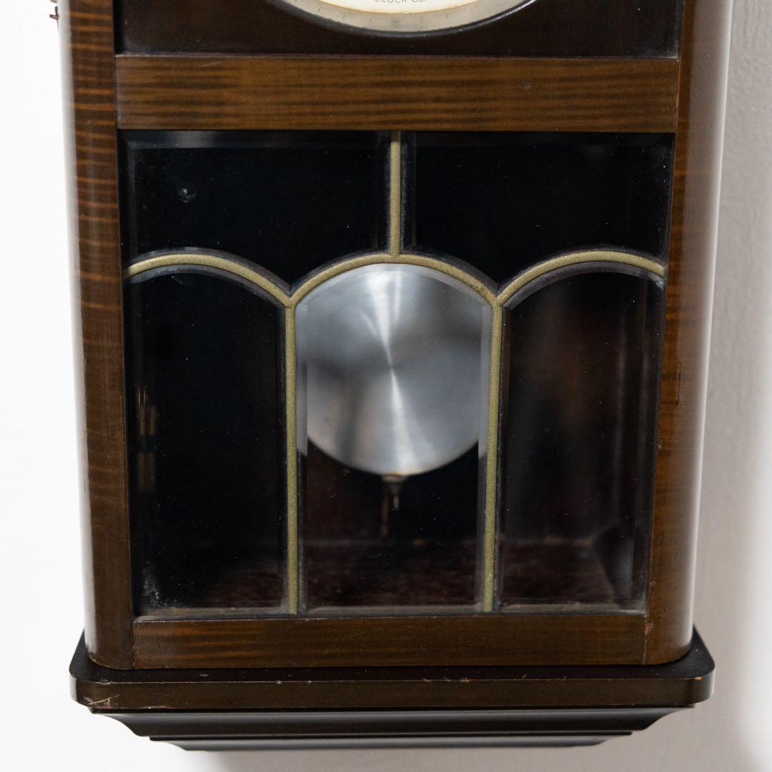 明治時計　振り子時計　昭和　レトロ　オーバーホール済　動作品