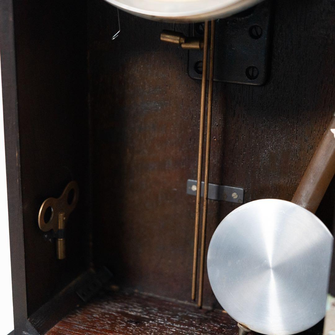 明治時計　振り子時計　昭和　レトロ　オーバーホール済　動作品