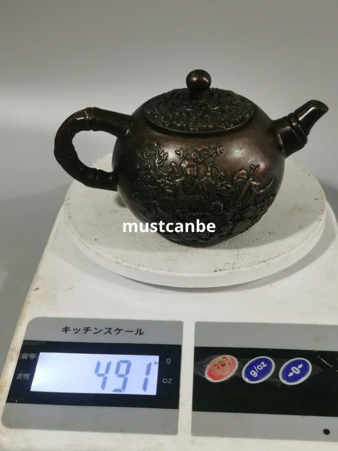 銅器 茶壺 八仙茶壺 酒壺 茶道具 装飾品 現代工芸品 置物