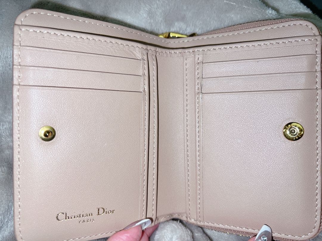 Christian Dior 二つ折り財布 ピンク