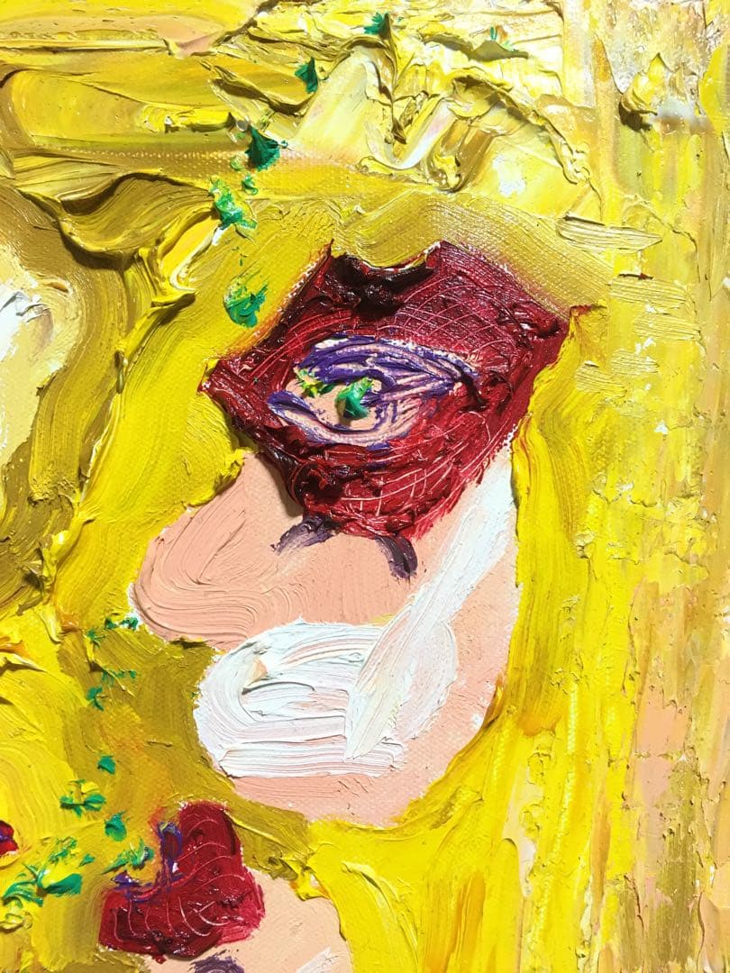 油絵　かわいい　絵　コロナ　雑貨　おしゃれ　絵　インテリア　アート　かわいい