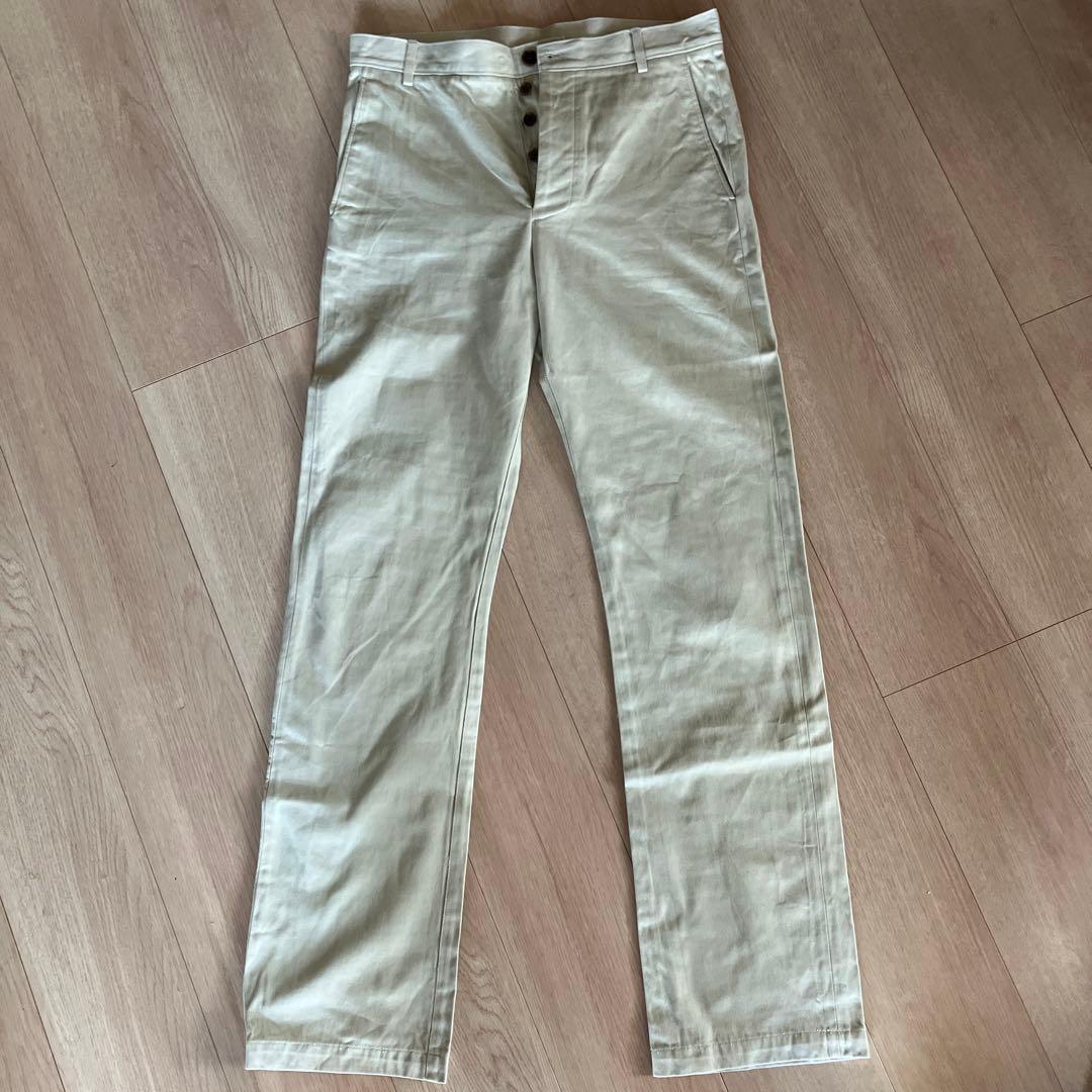 BALENCIAGA ベージュ チノパン ボタンフライ　メンズ 46(Lサイズ)