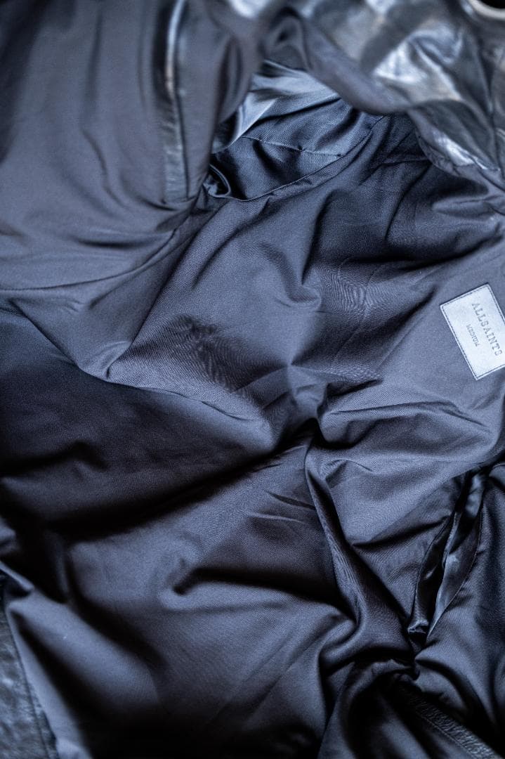 ALLSAINTS ブラック シングルライダースジャケット