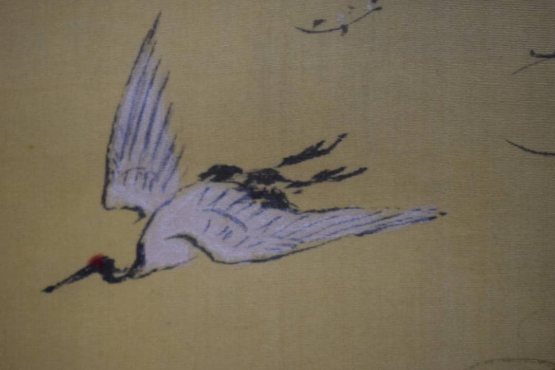 真作/奥谷秋石/蓬莱山図/布袋屋掛軸HG-77