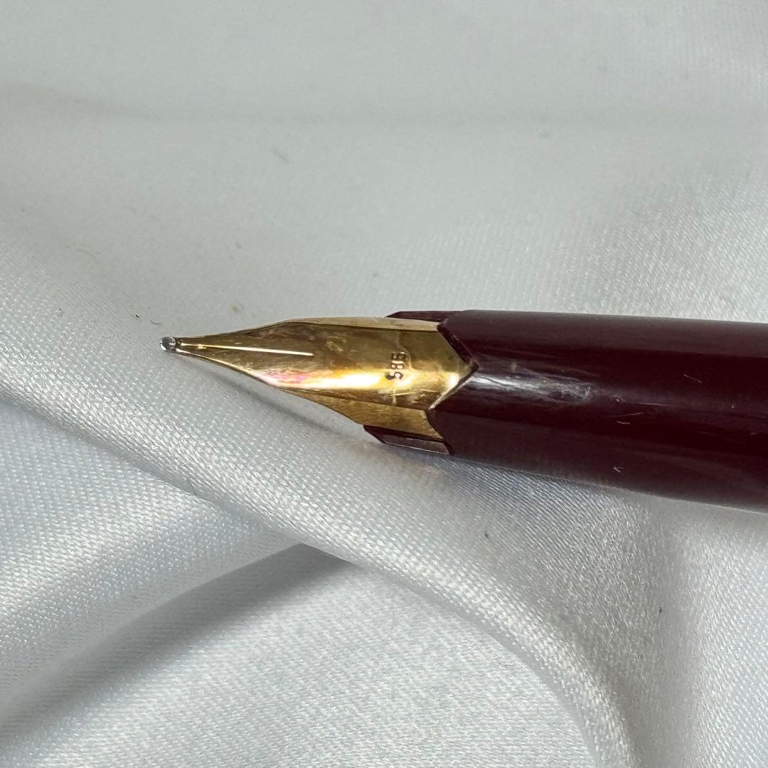 モンブラン 万年筆 ボルドー 585刻印 14K 使用済み 本体のみ