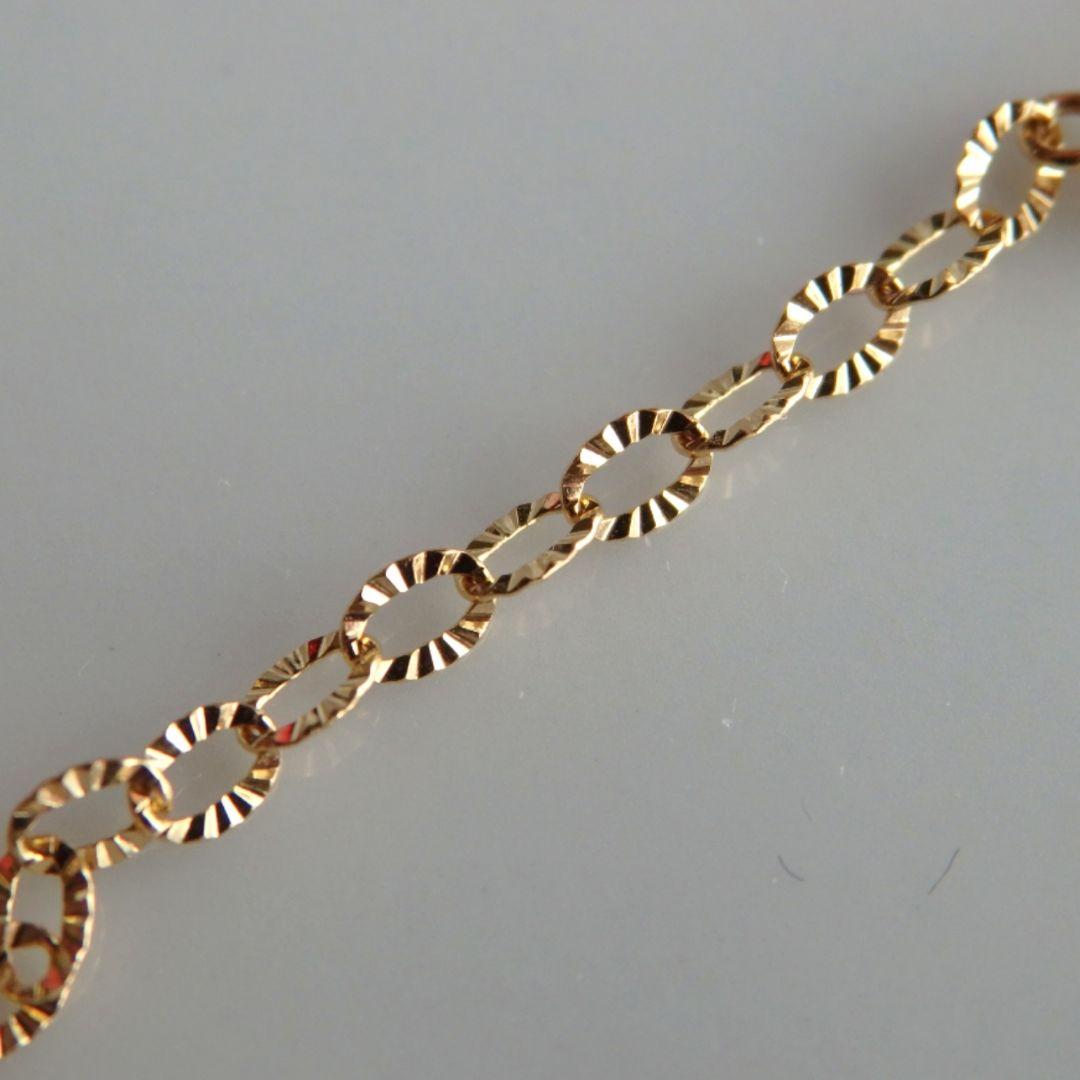 きんぐす　k18ピアス　キラキラペタルチェーン　チェーンピアス