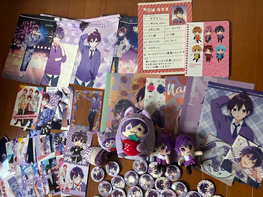 すとぷり ななもり アクキー ぬいぐるみ アクスタ 缶バッジ ファイル ミラー