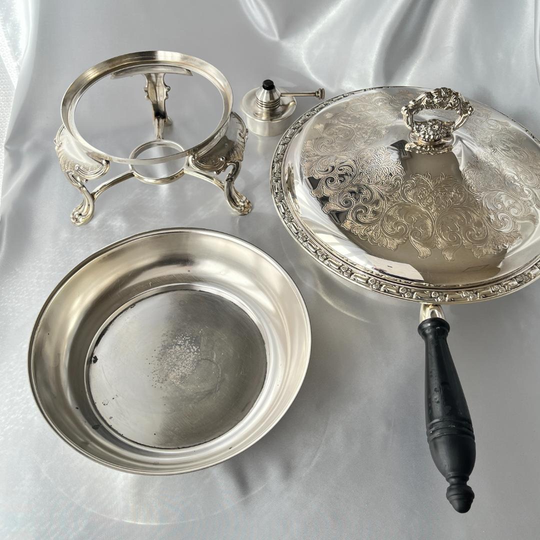 【ONEIDA】 ビュッフェサーバー【シルバープレート】スタンド/バナー