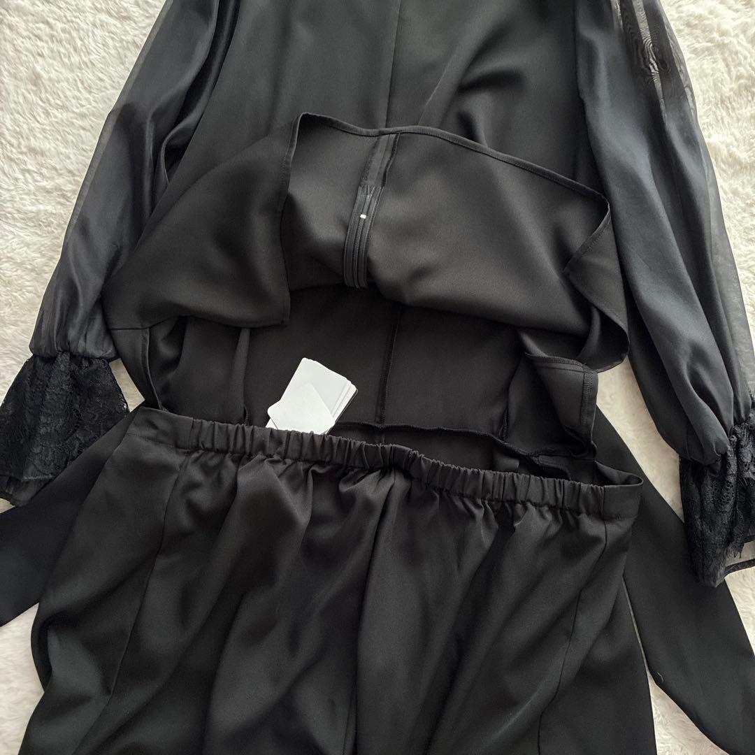 新品✨ルイルエブティック 大きいサイズ 3L シアースリーブ パンツドレス