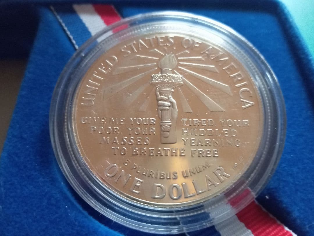 1986 自由の女神像100周年記念銀貨　プルーフ