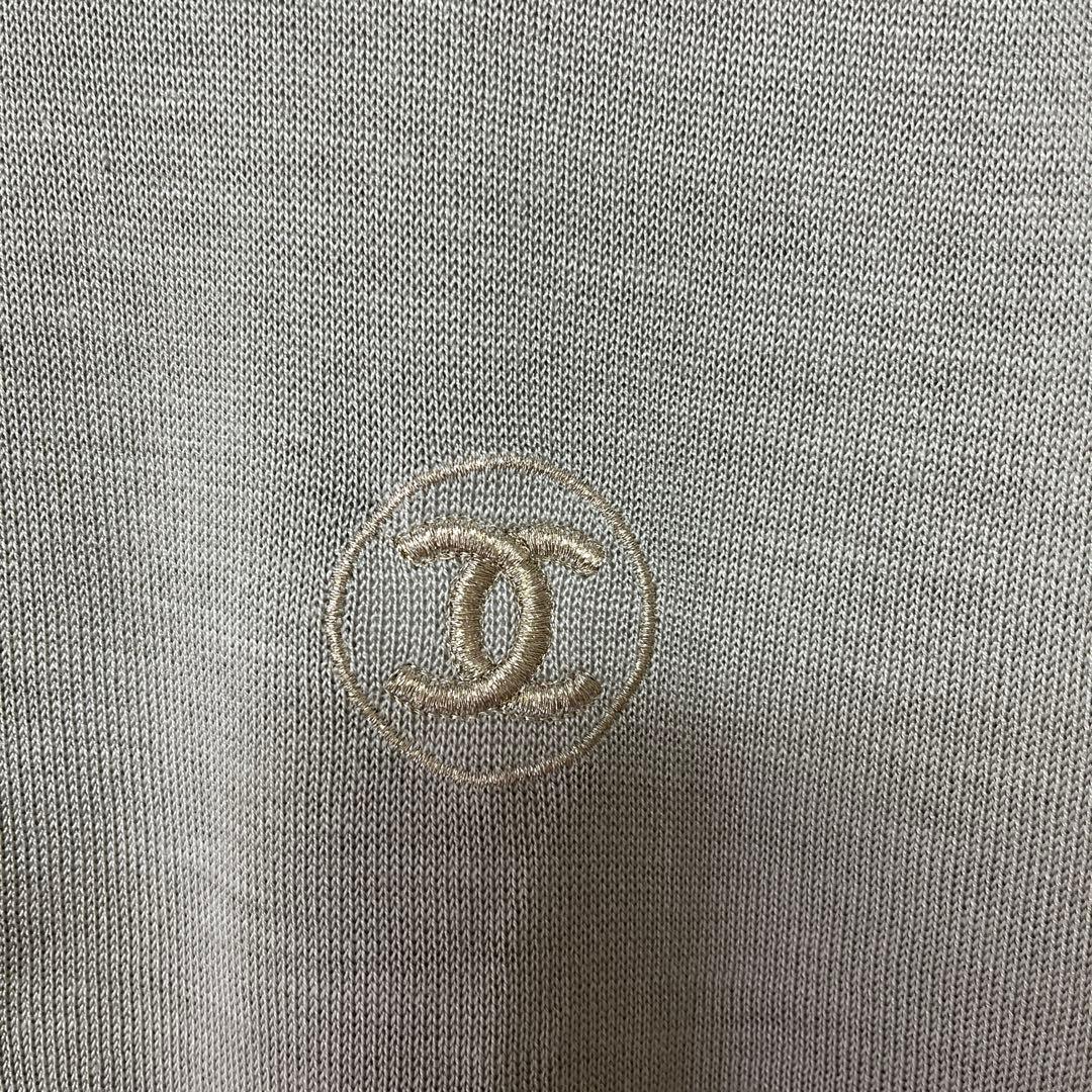 Chanel グレー ポロシャツ 半袖