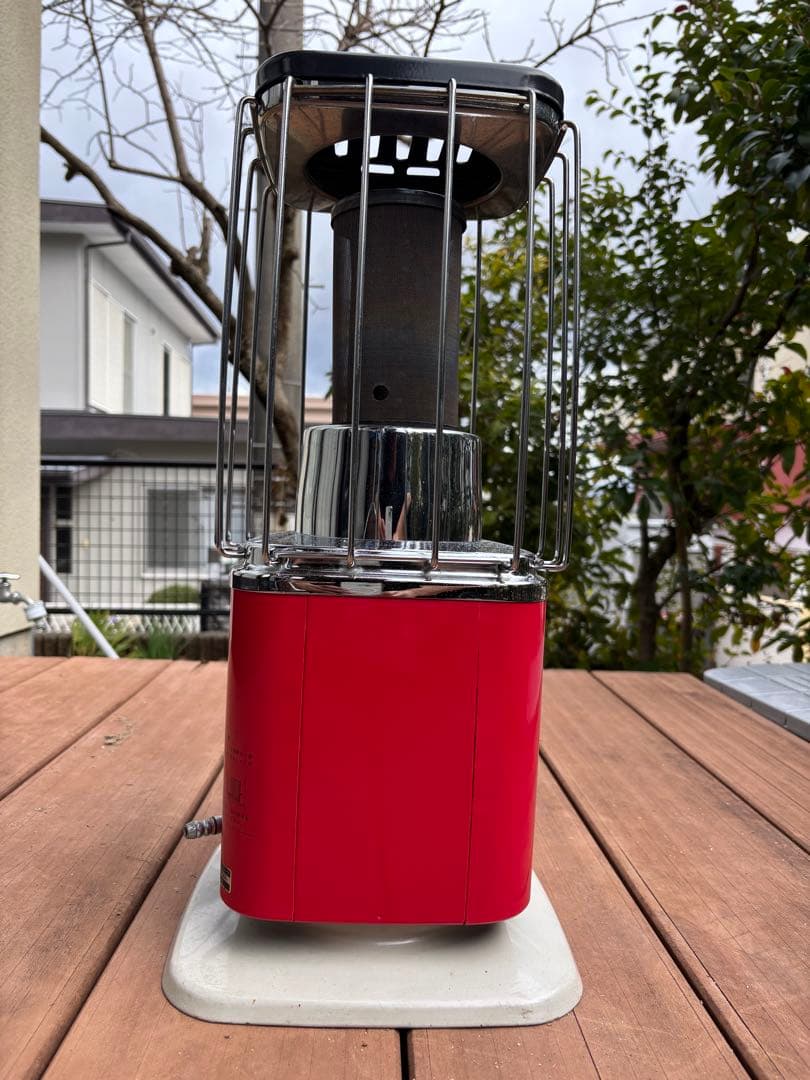 SANYO ガスストーブ レッド