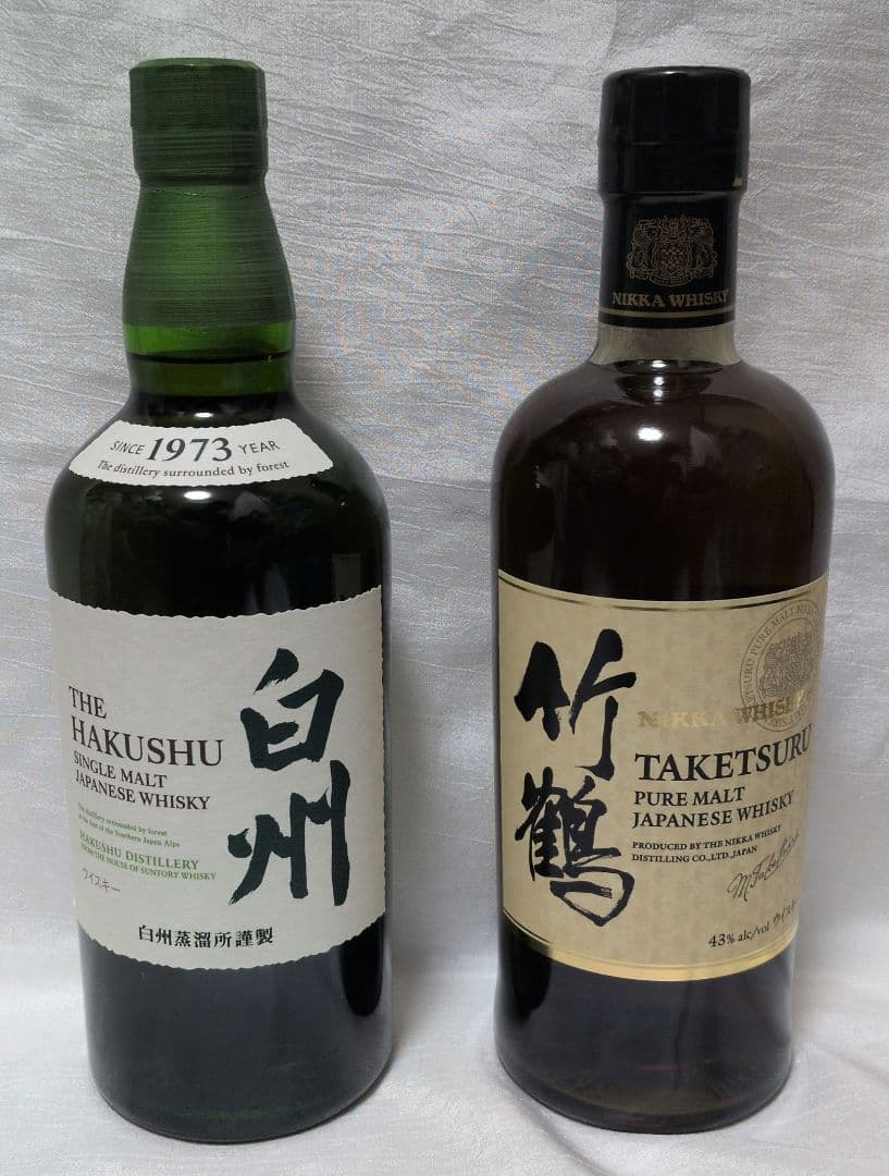 ど*う様 白州700ml、竹鶴700ml　セット