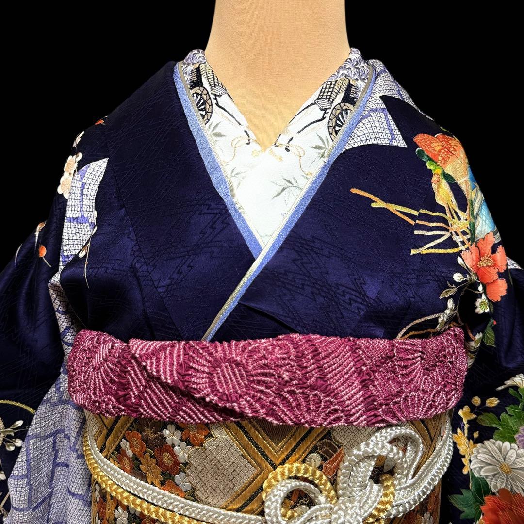 ★豪華絢爛手描き大振袖‼️三越扱い　袋帯他　6点セット