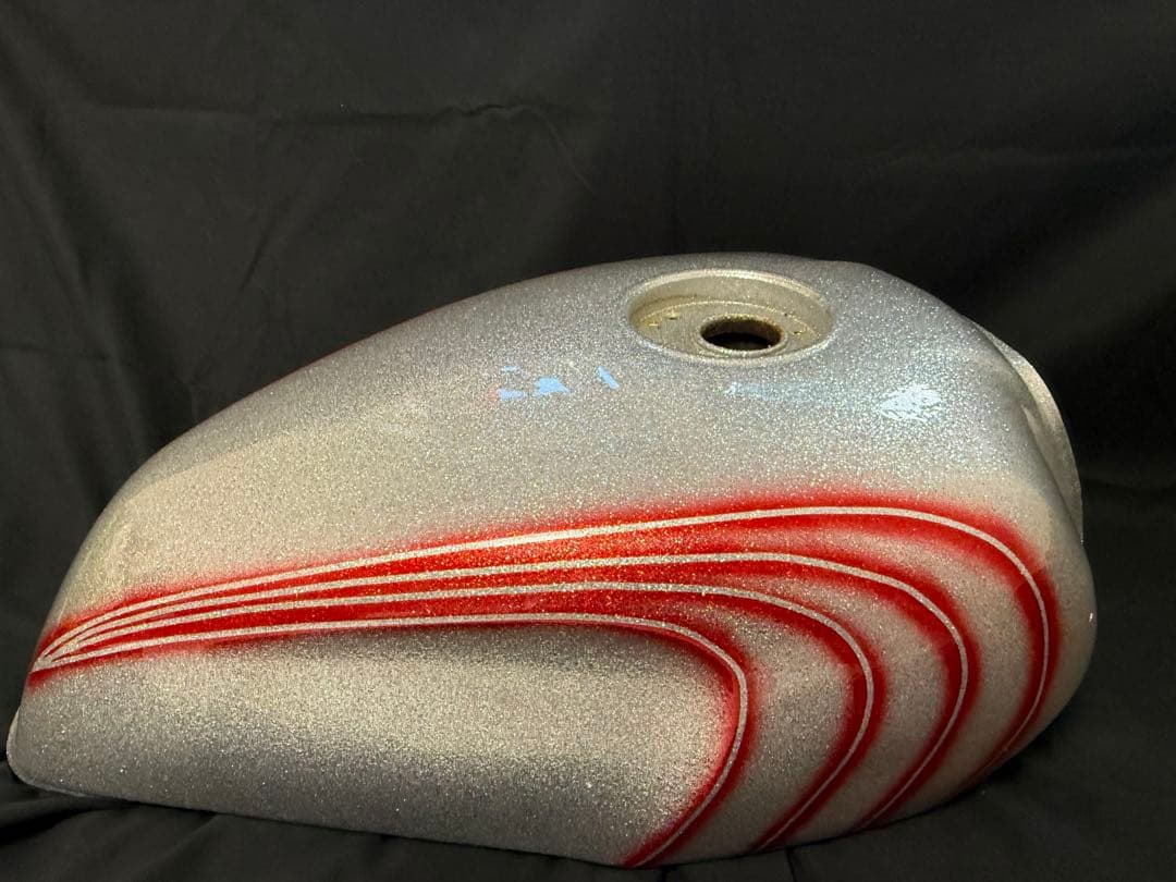 xjr400外装　4hm フルラメ　キャンディレッド　beet ラメラメ外装