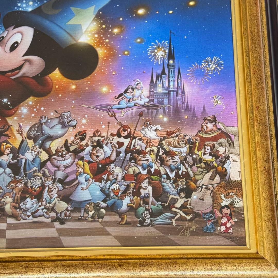 三田恒夫 Mickey’s Party 直筆サイン 証明書 PP アート 限定品